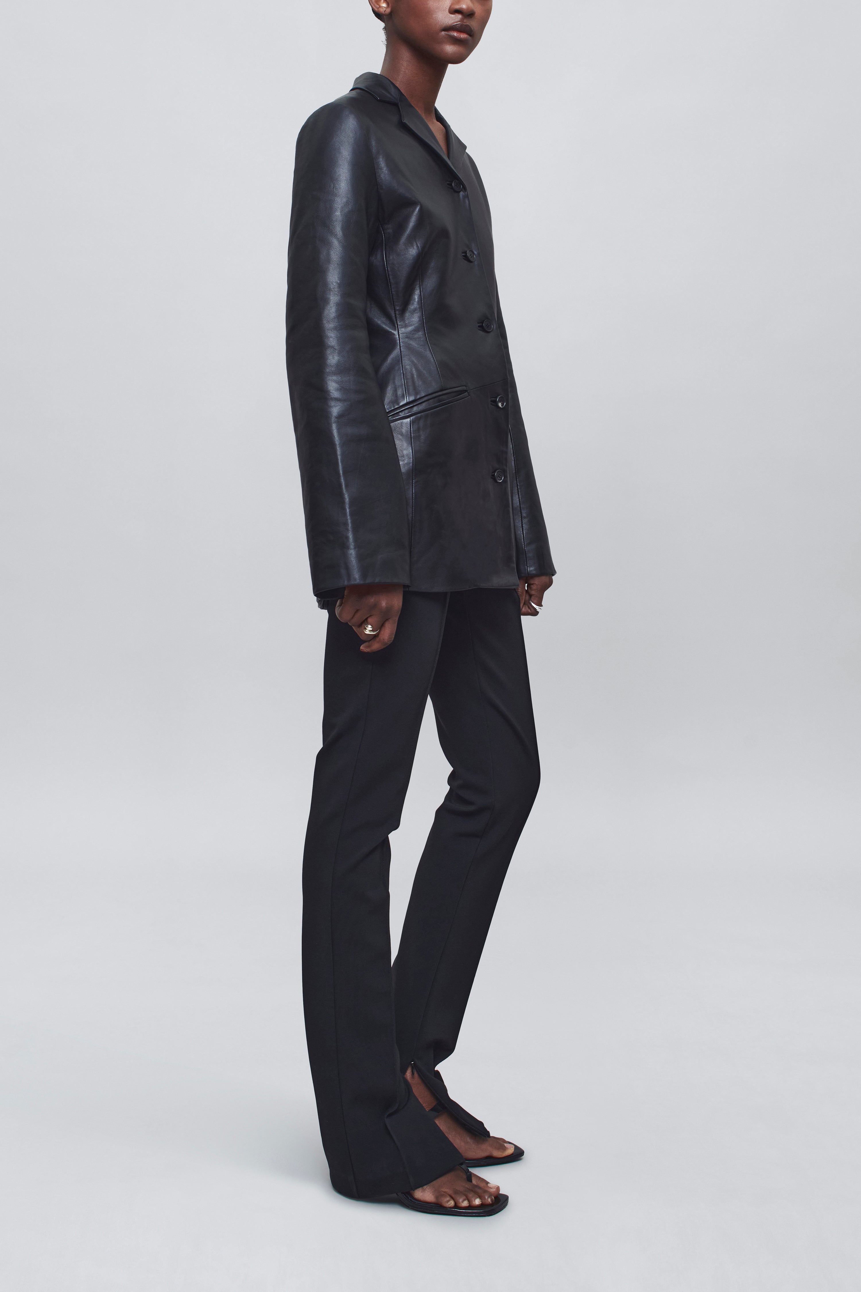 Benny Longline Blazer in Lambskin