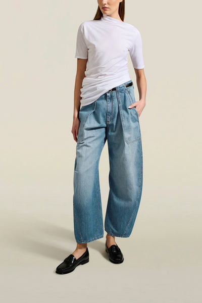 Clemence Jean in Mid-Blue Denim – KALLMEYER