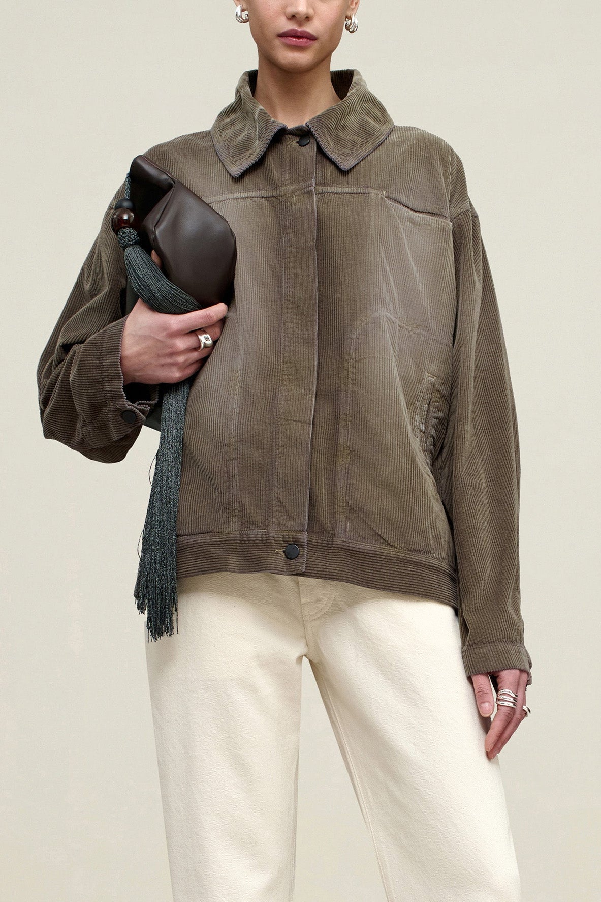 Elliot Chore Coat in Distressed Corduroy