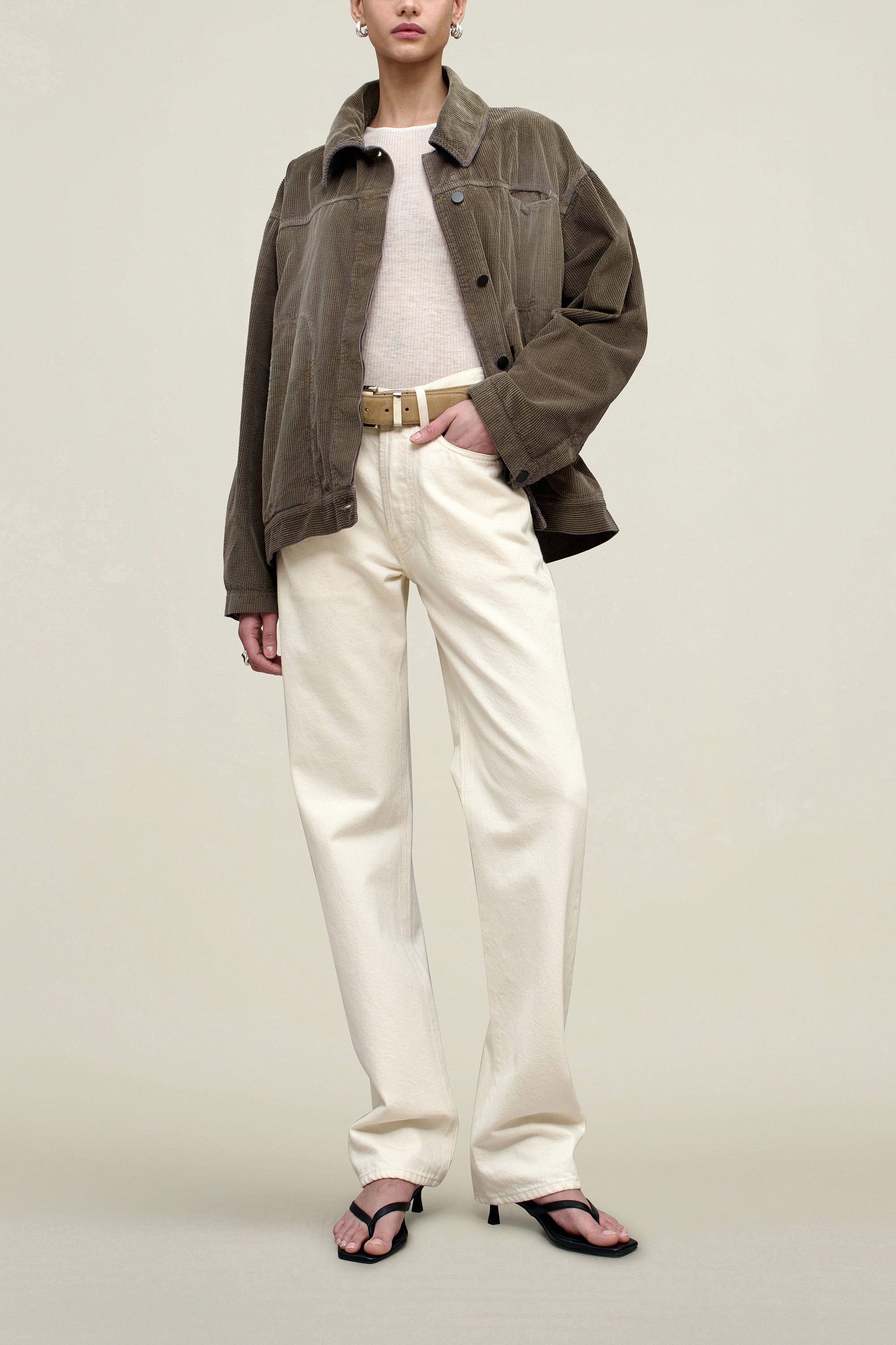 Elliot Chore Coat in Distressed Corduroy