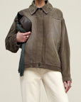 Elliot Chore Coat in Distressed Corduroy