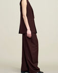 Deon Sleeveless Blazer in Gazar Suiting