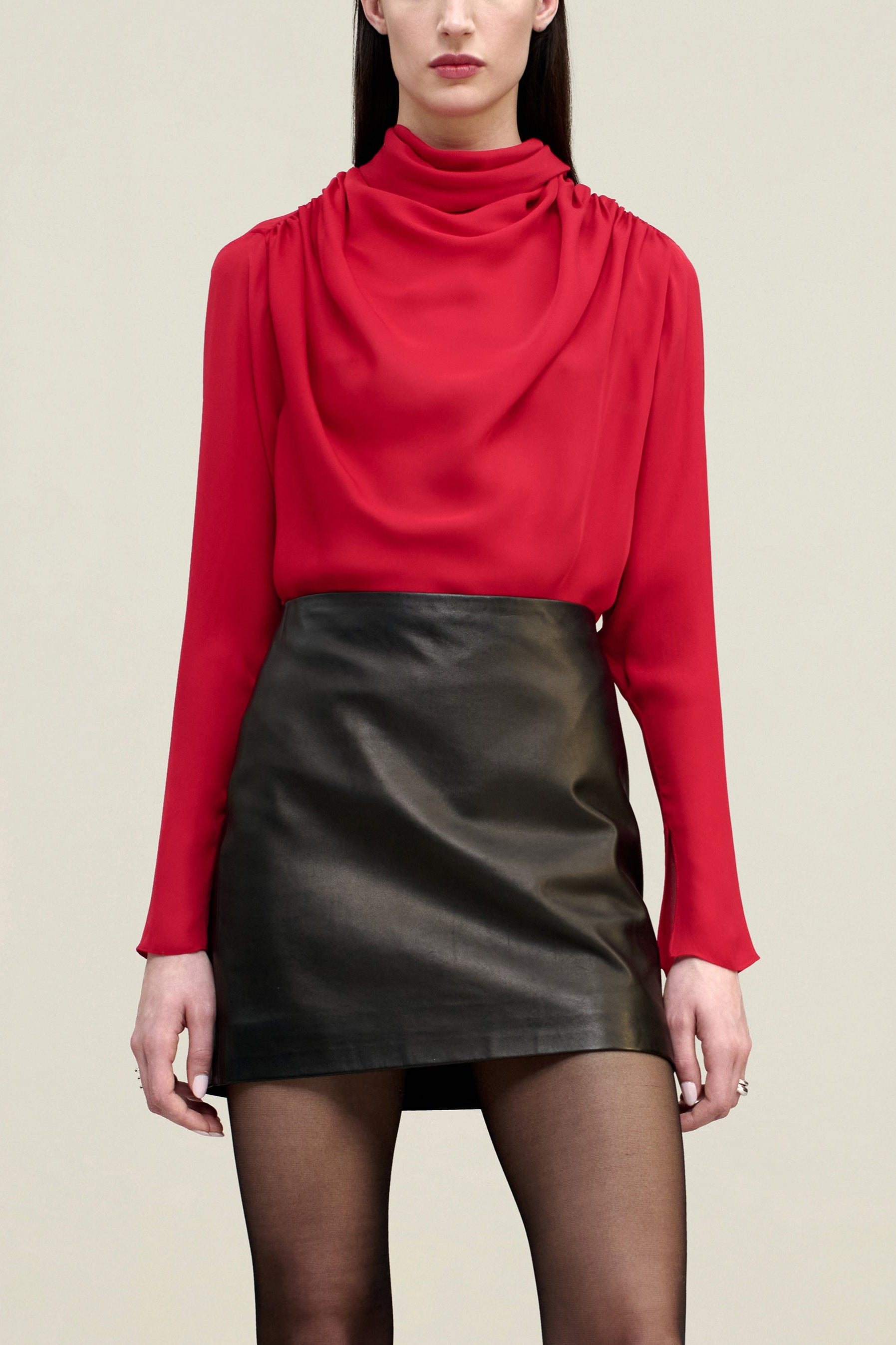 Tabitha Blouse in Soft Satin