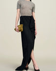 Shira Cascade Skirt in Viscose Cady