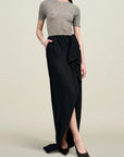 Shira Cascade Skirt in Viscose Cady