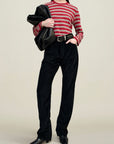 Gabby Tapered Jean in Distressed Corduroy