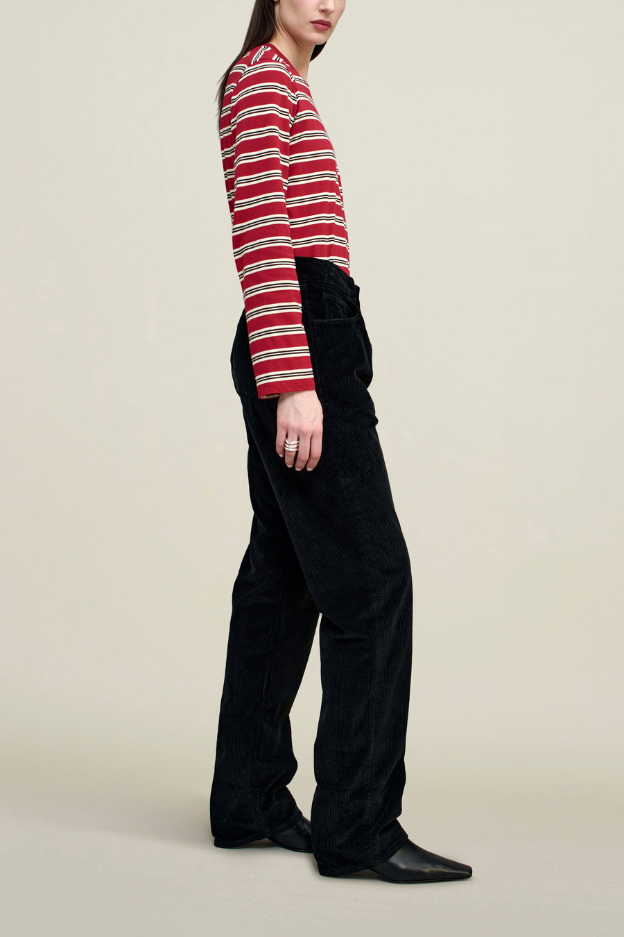 Wynn Long Sleeve in Amarena Stripe