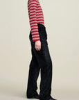 Gabby Tapered Jean in Distressed Corduroy