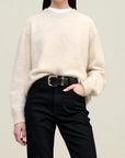Lena V-Neck in Brushed Cashmere
