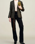 Raquel Single Breasted Blazer in Lambskin