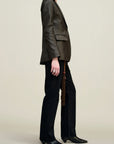 Raquel Single Breasted Blazer in Lambskin