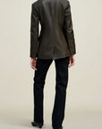 Raquel Single Breasted Blazer in Lambskin