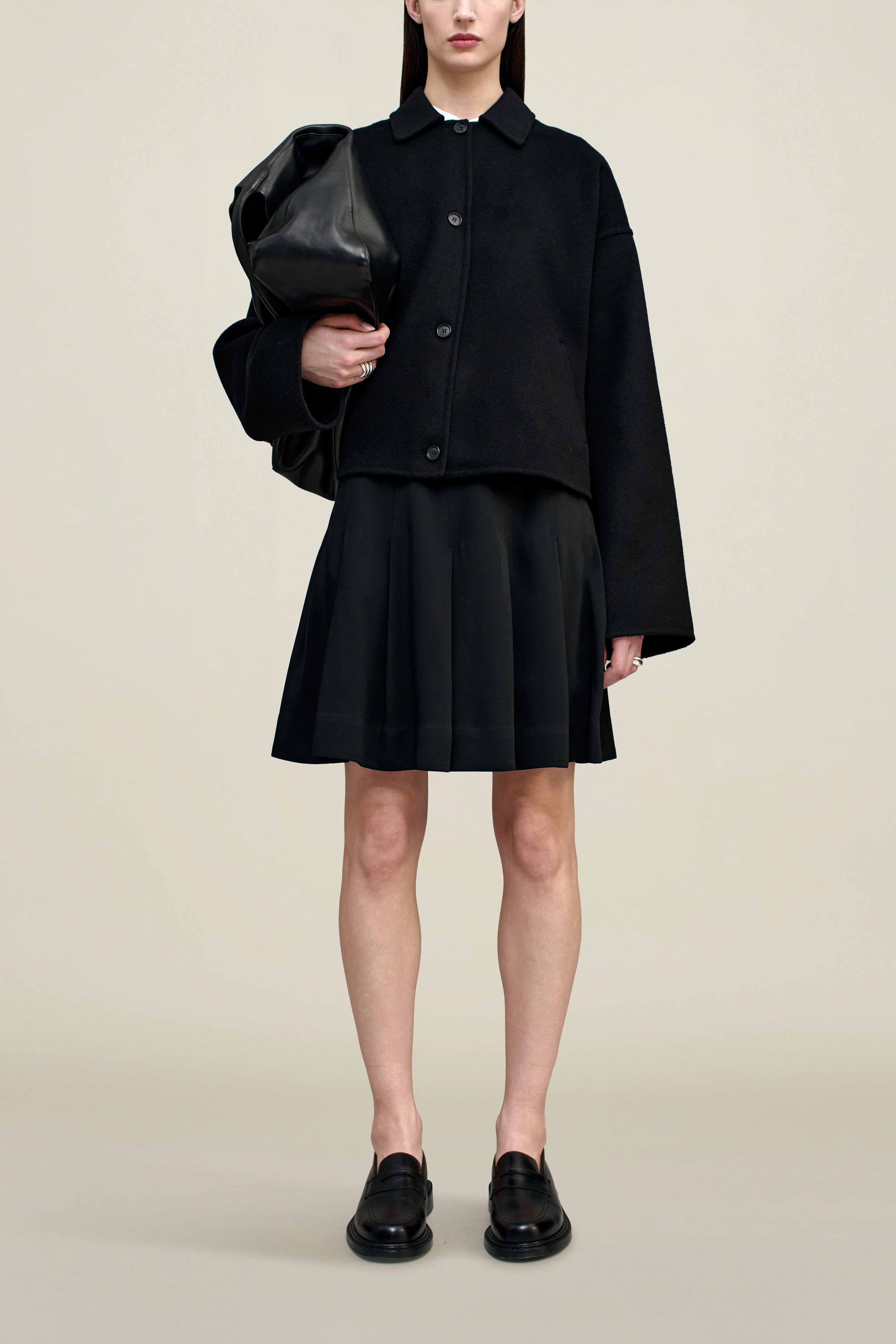 Abby Cropped Jacket in Cashmere Wool