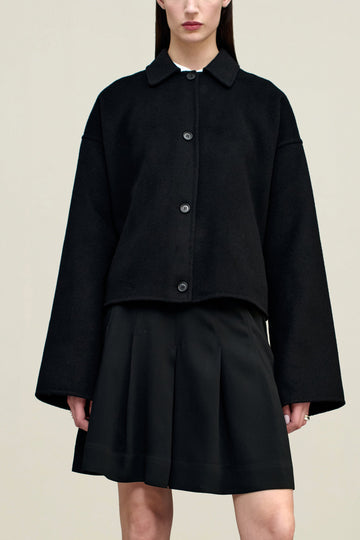 Abby Cropped Jacket in Cashmere Wool