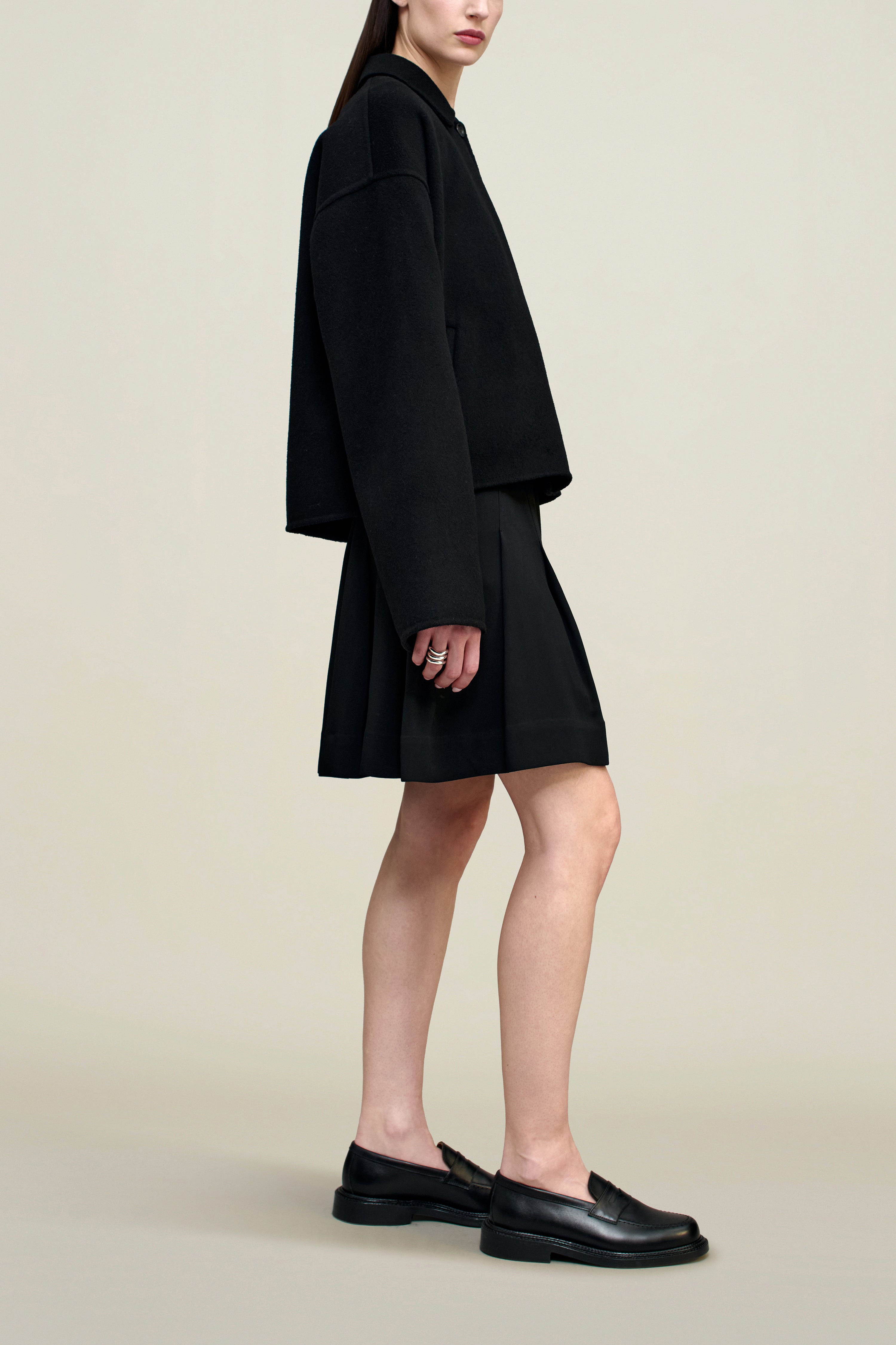 Abby Cropped Jacket in Cashmere Wool