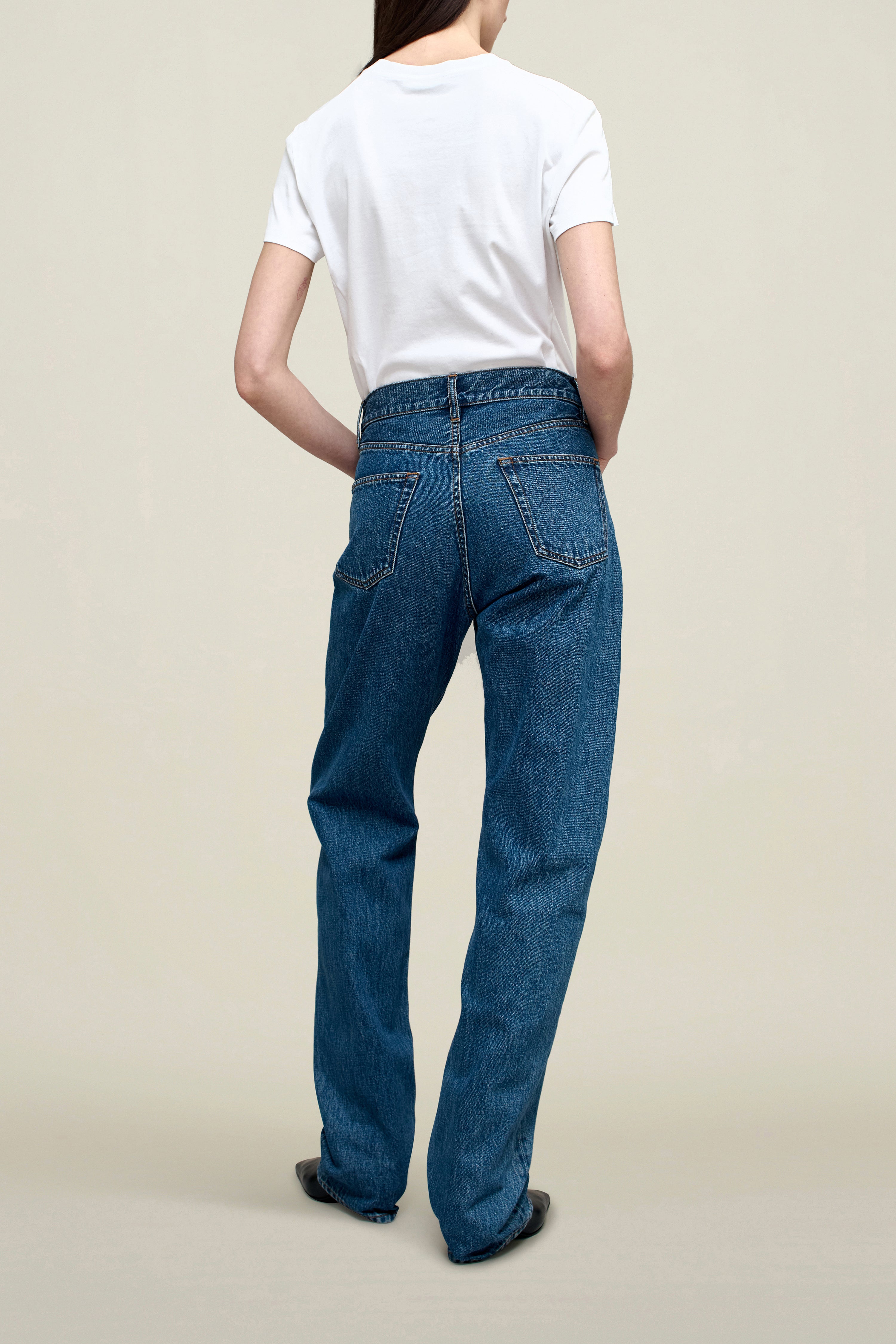 Gabby Tapered Jean in Cotton Denim