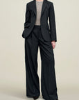 Raquel Single Breasted Blazer in Light Wool Suiting