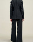 Raquel Single Breasted Blazer in Light Wool Suiting