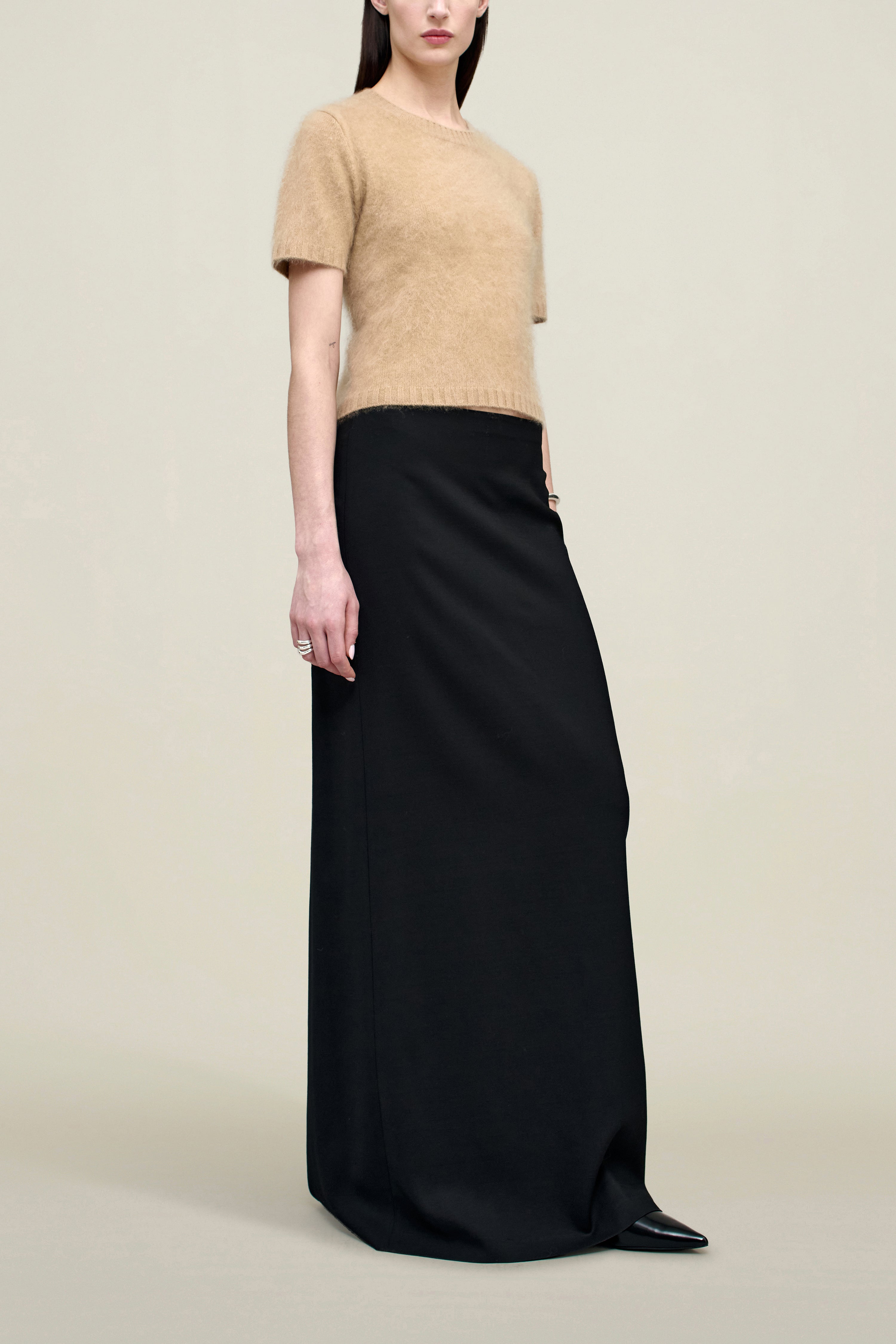 Paris Pencil Skirt in Viscose Wool