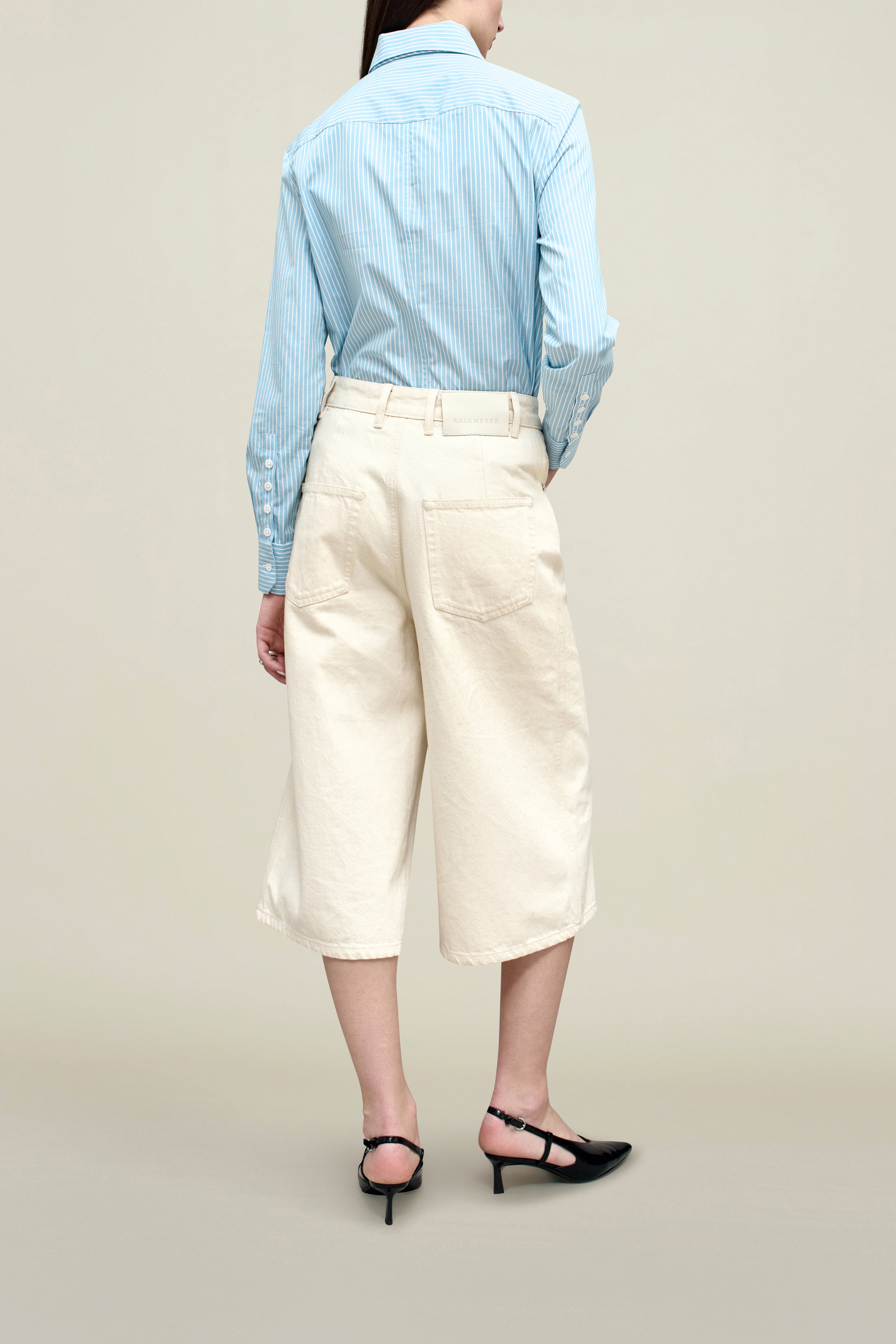 Billie Tie Blouse in Cotton Poplin