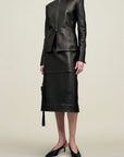 Emilee Pencil Skirt in Lambskin