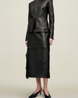 Emilee Pencil Skirt in Lambskin