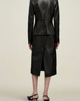 Emilee Pencil Skirt in Lambskin
