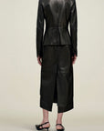Emilee Pencil Skirt in Lambskin