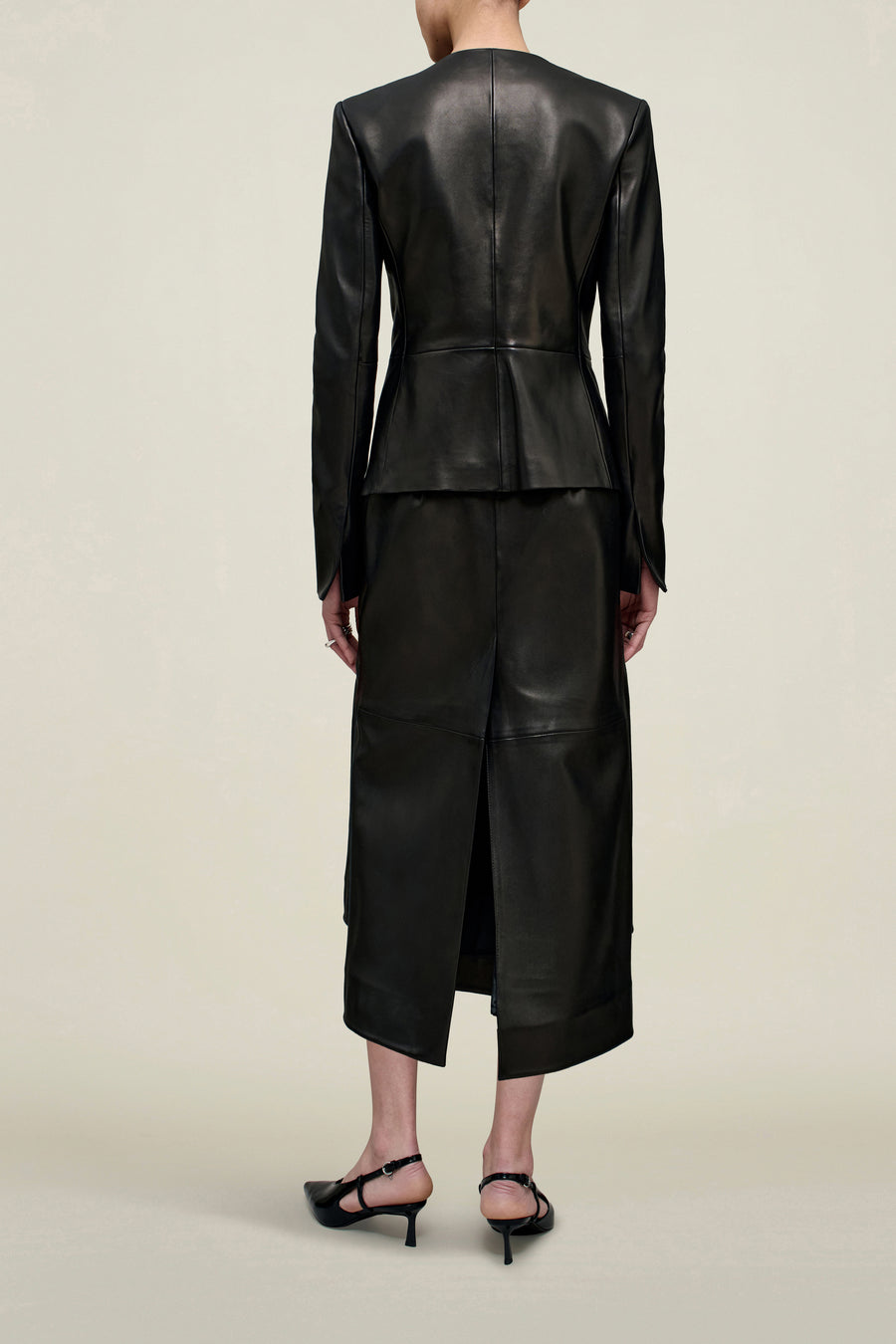 Emilee Pencil Skirt in Lambskin