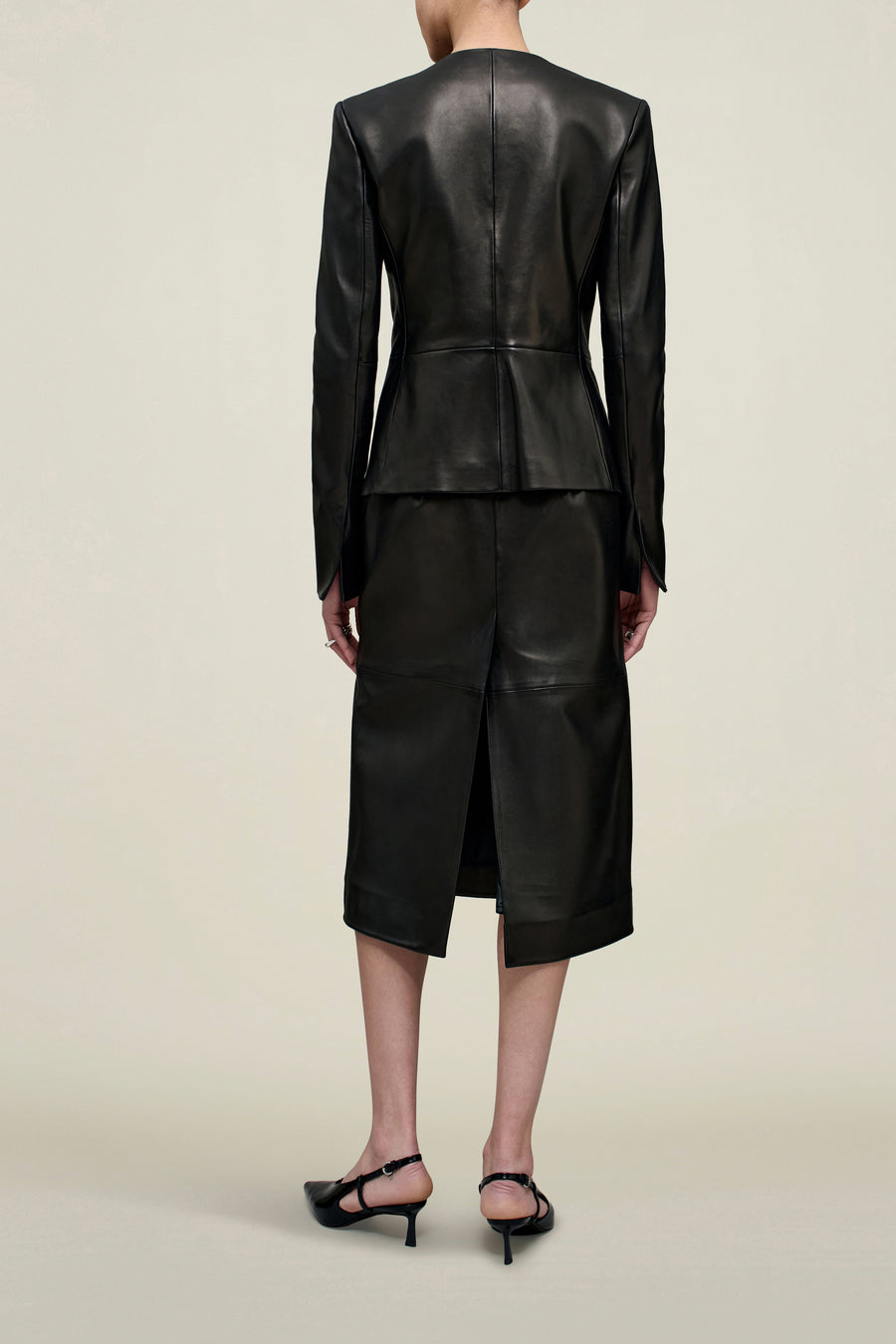 Emilee Pencil Skirt in Lambskin