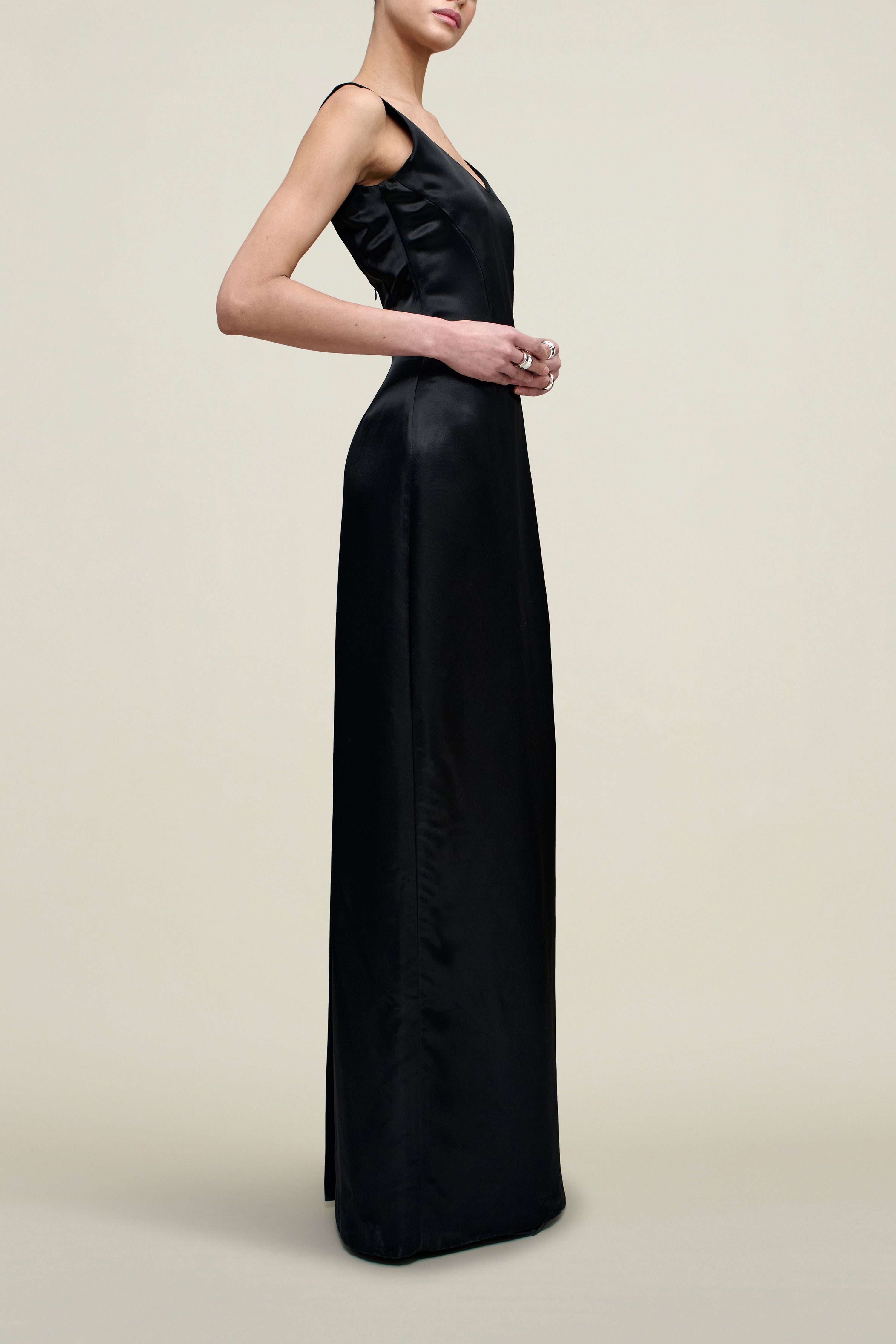Isadora Gown in Liquid Twill