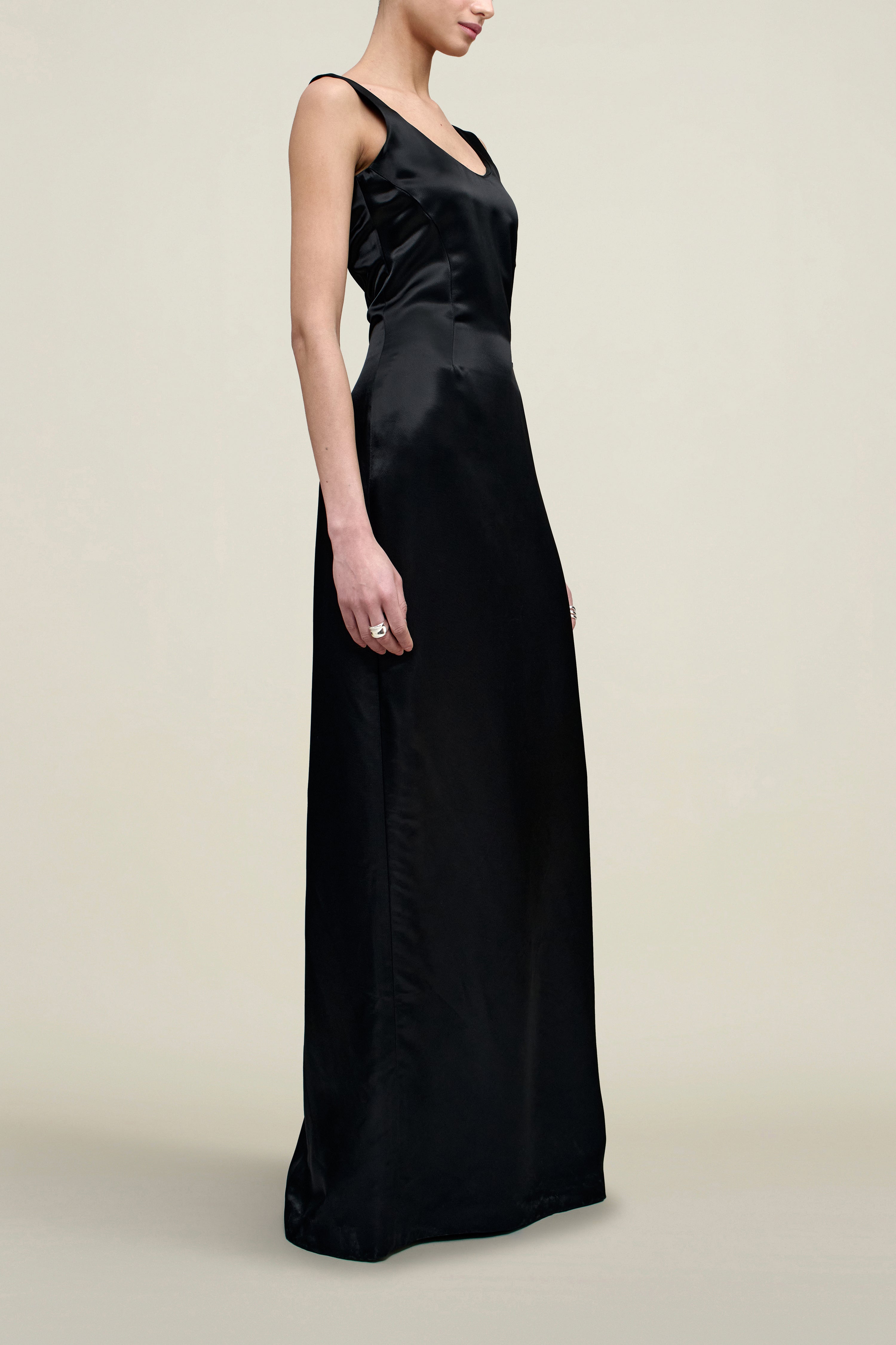 Isadora Gown in Liquid Twill