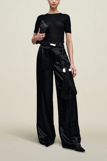 Fatima Trouser in Liquid Twill