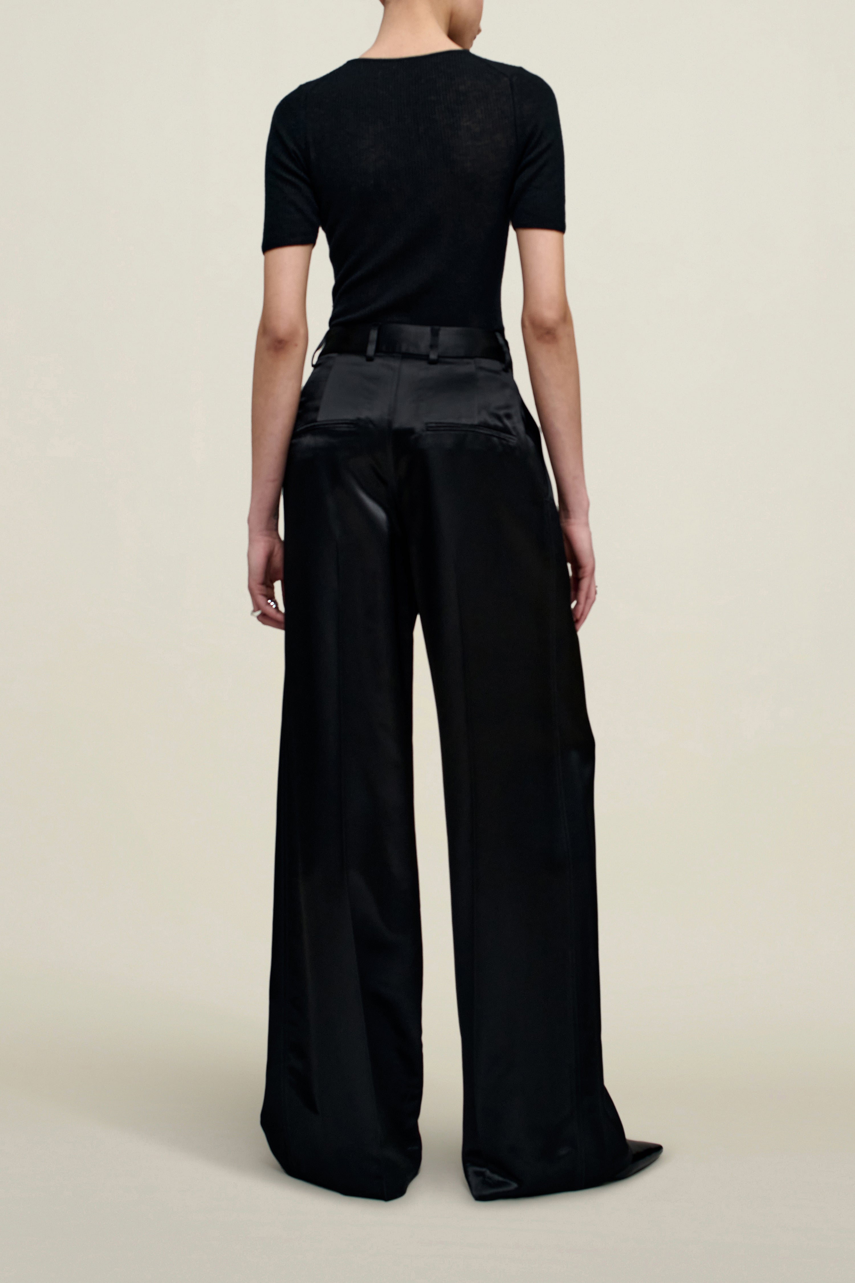Fatima Trouser in Liquid Twill