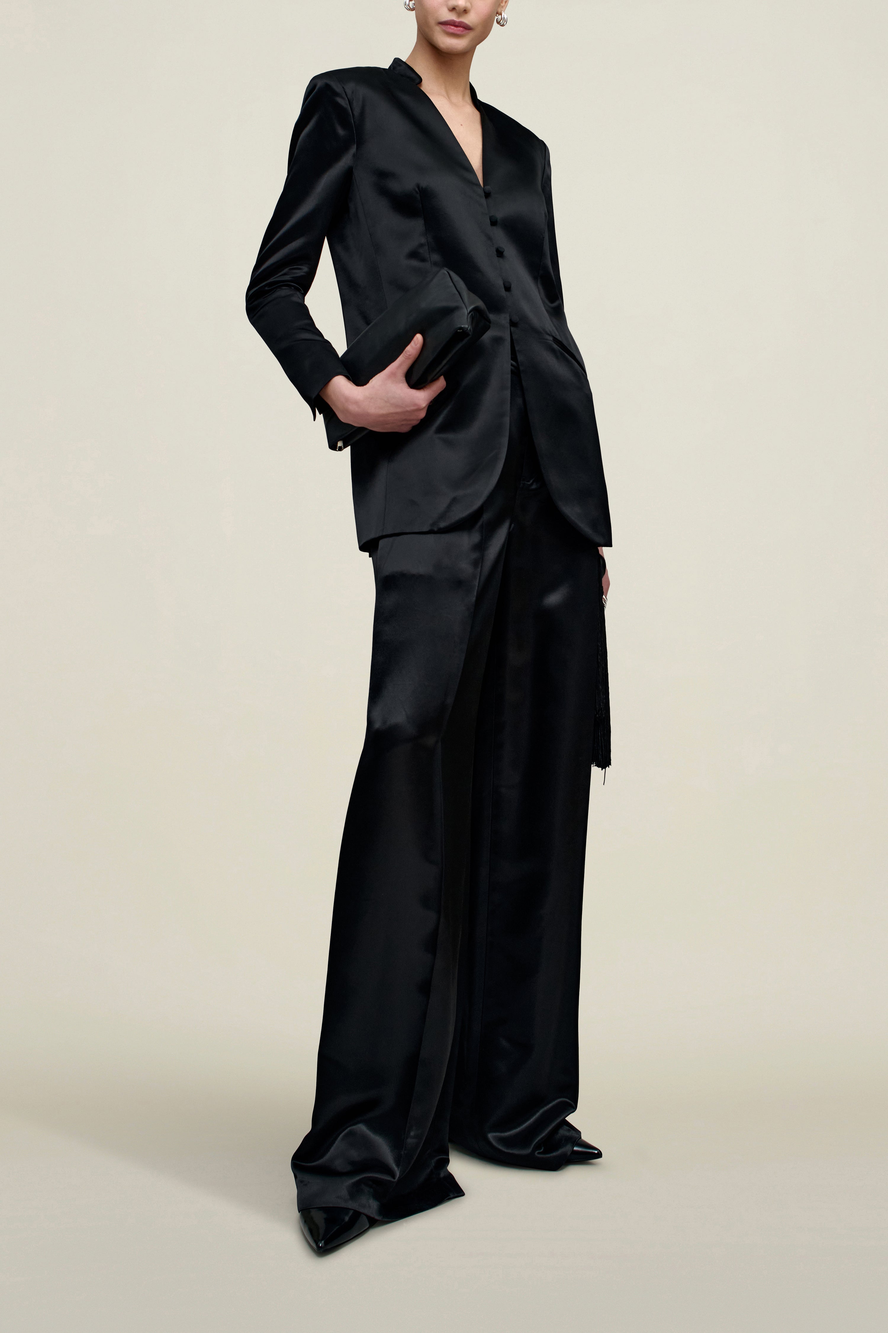 Ona Blazer in Liquid Twill