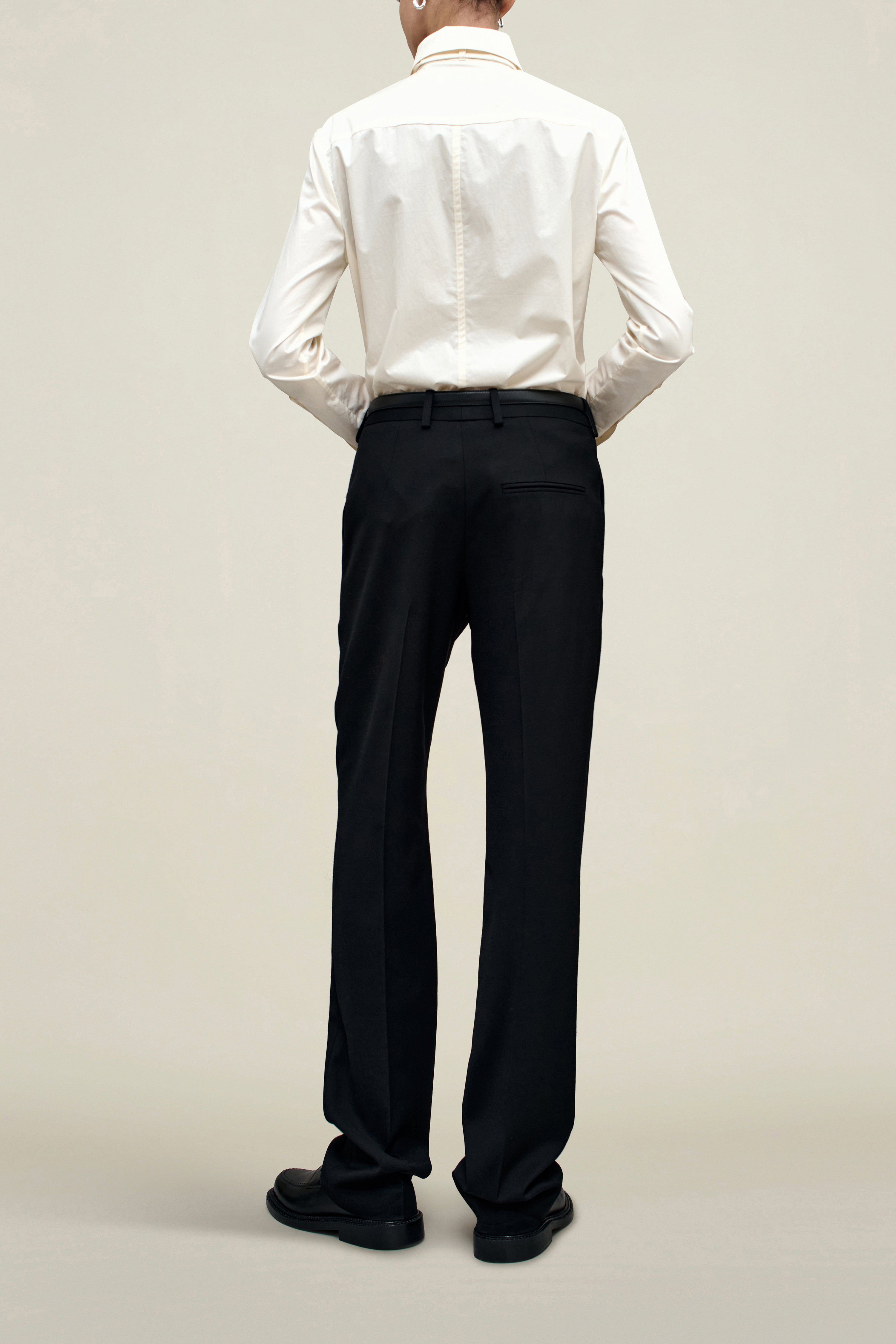 Charlie Long Trouser in Viscose Wool