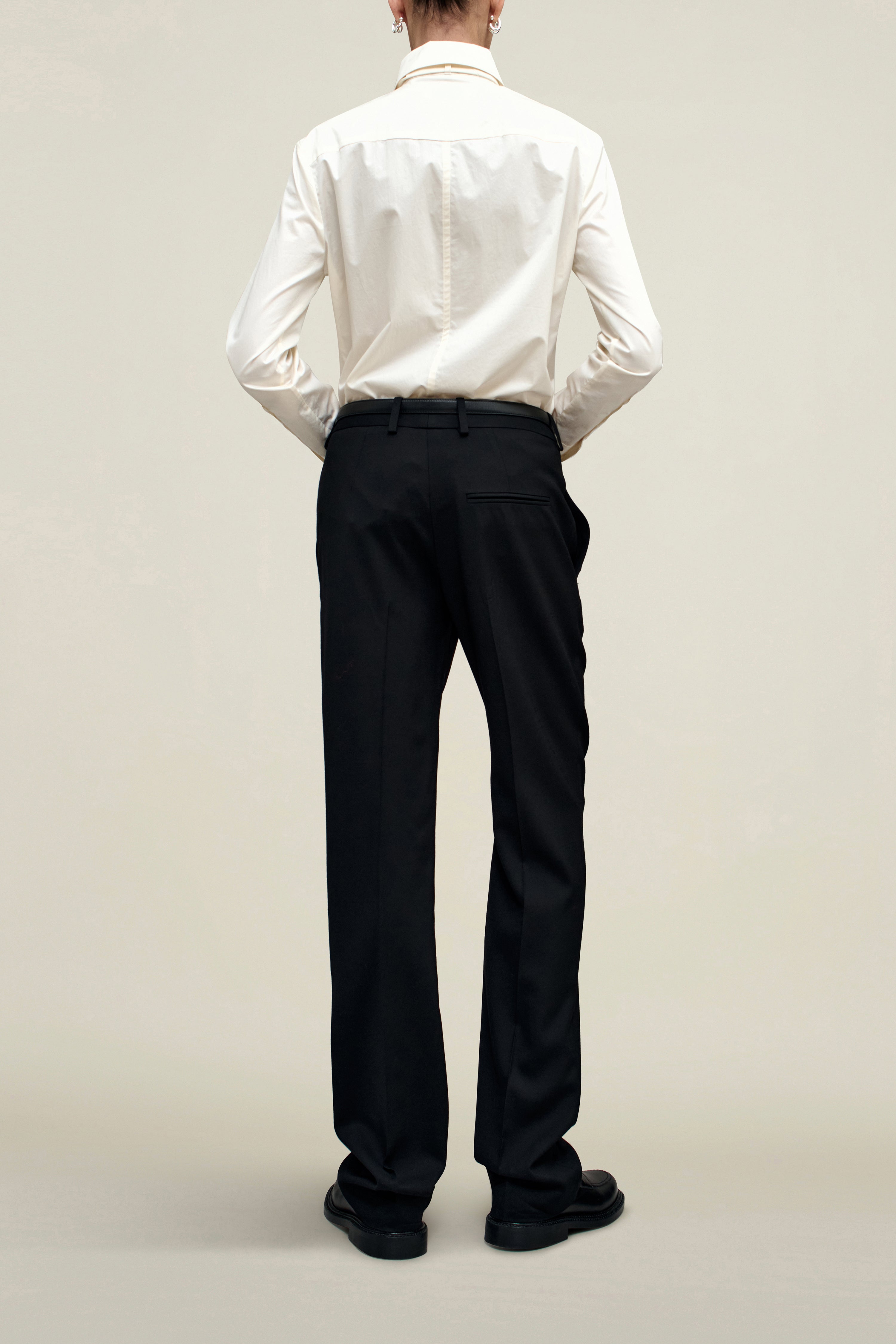 Billie Tie Blouse in Cotton Shirting