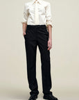 Charlie Long Trouser in Viscose Wool