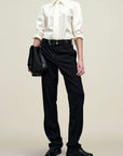 Charlie Long Trouser in Viscose Wool