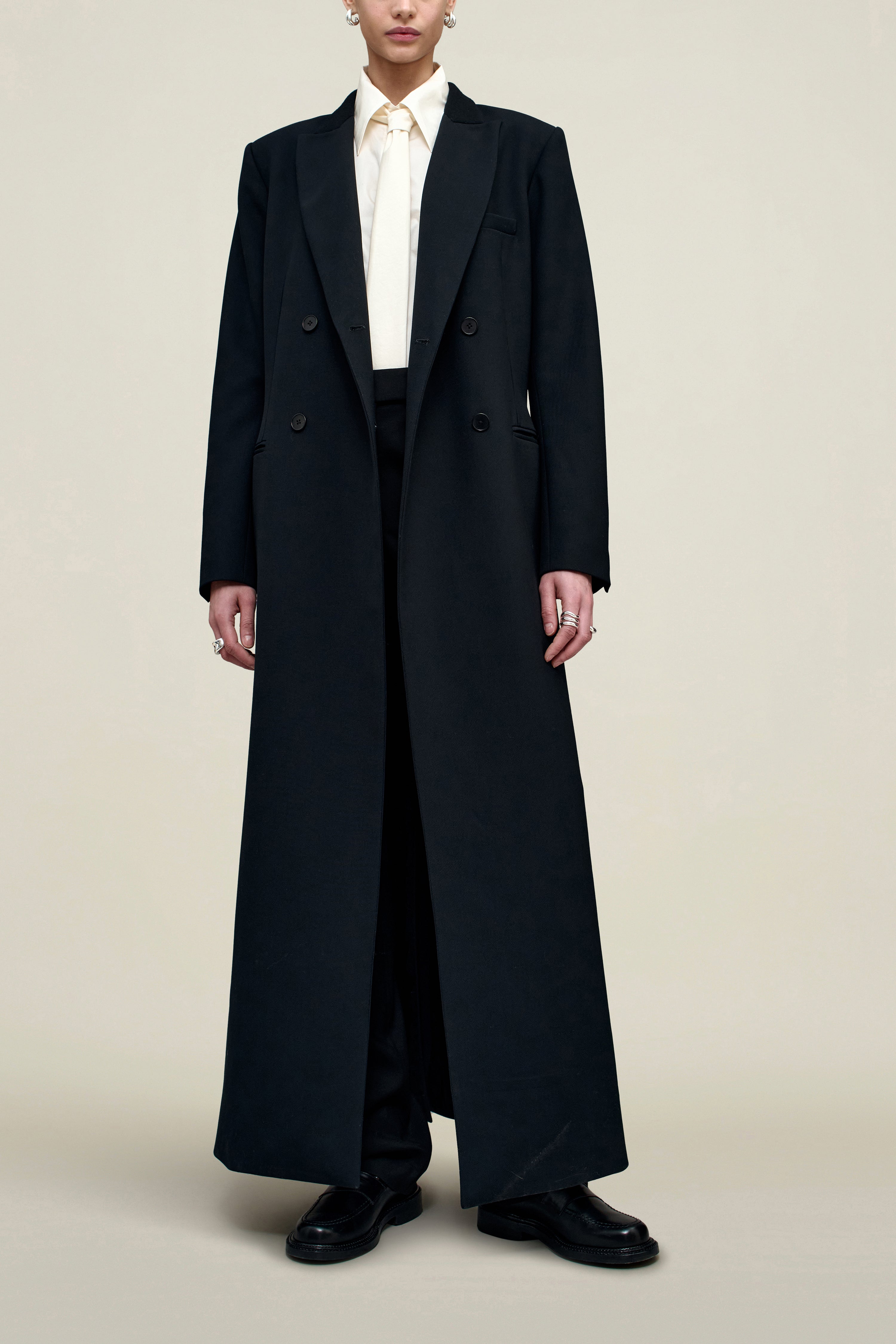 Palmer Coat in Sergeant Twill Combo