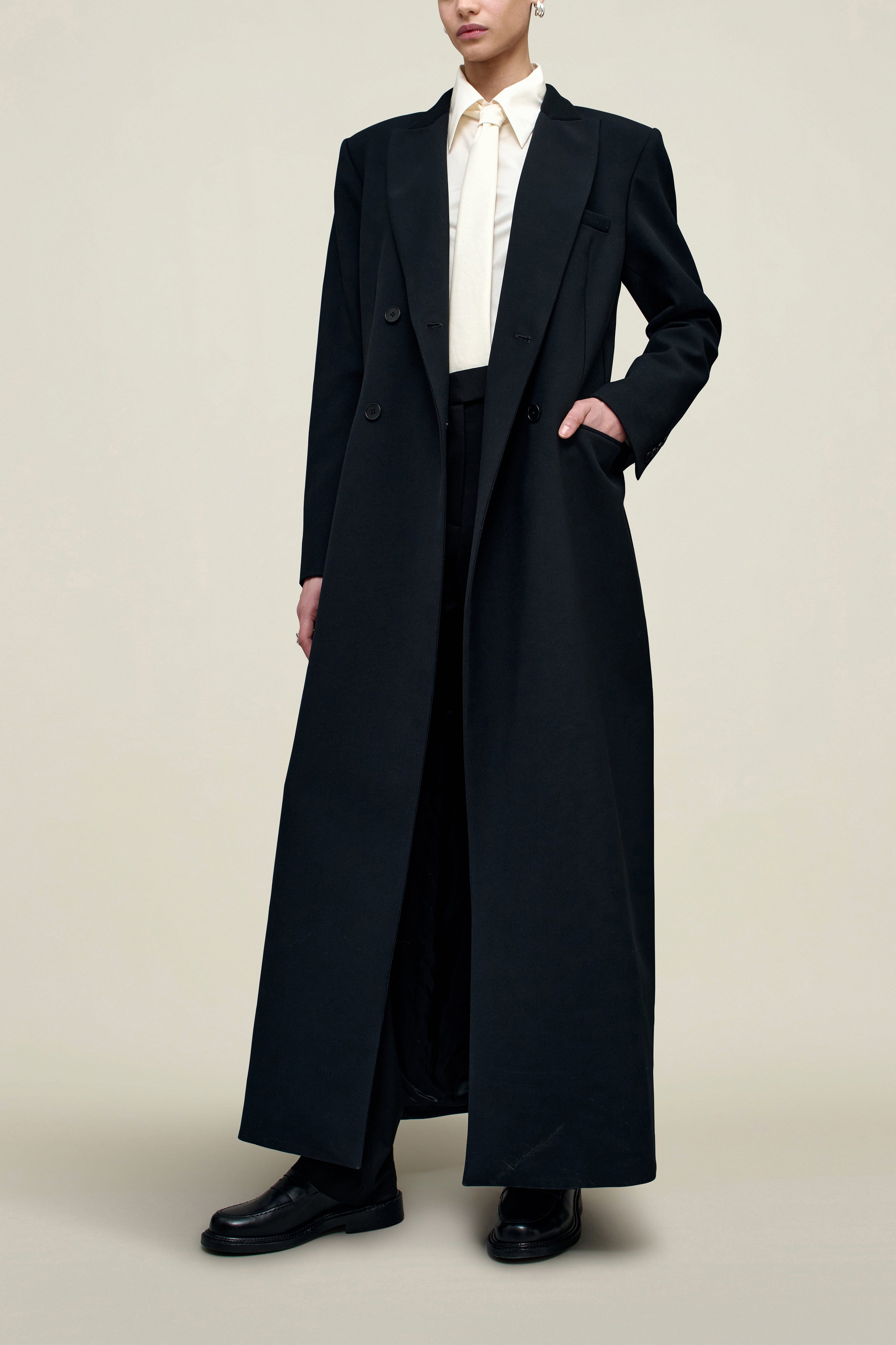 Palmer Coat in Sergeant Twill Combo