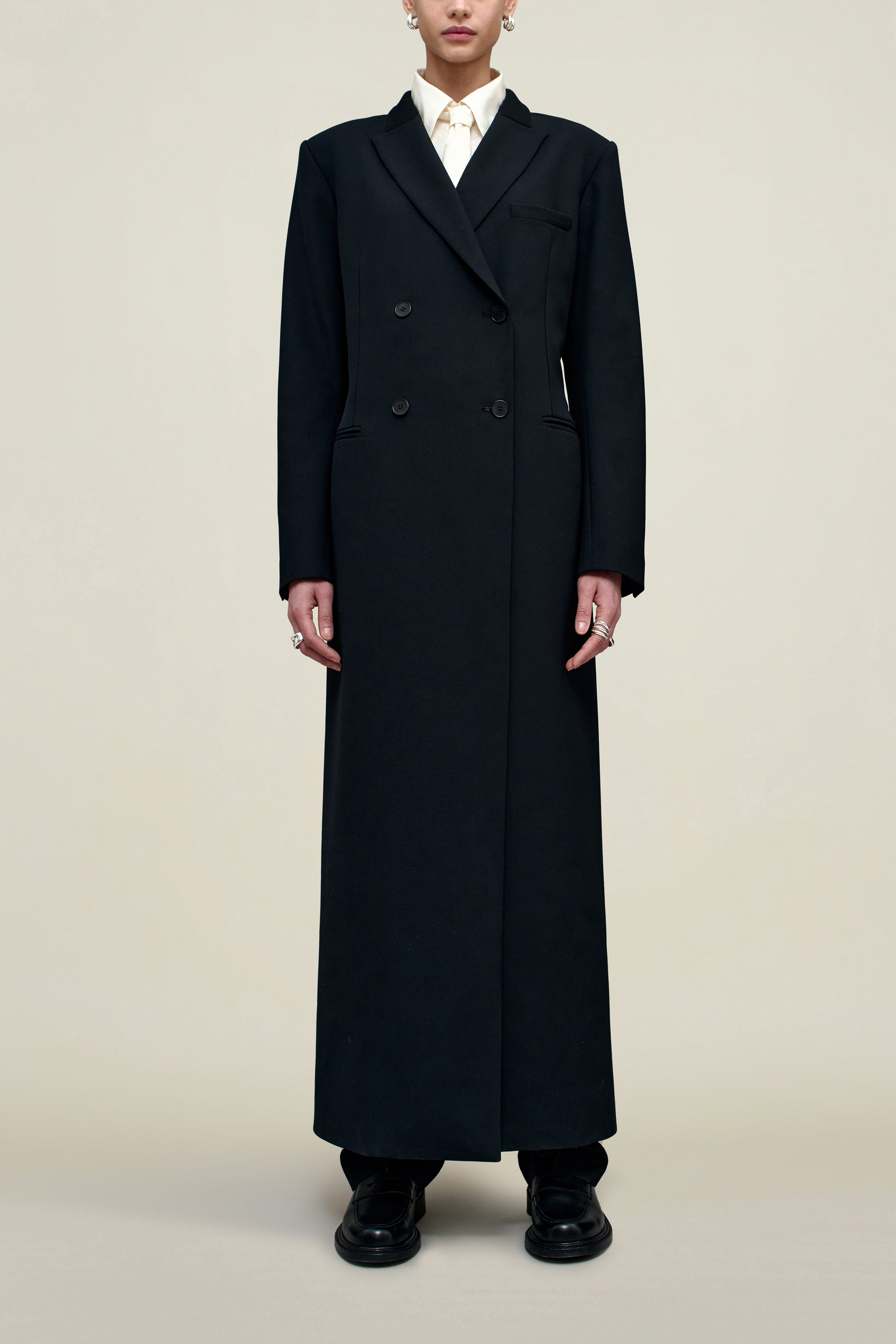 Palmer Coat in Sergeant Twill Combo