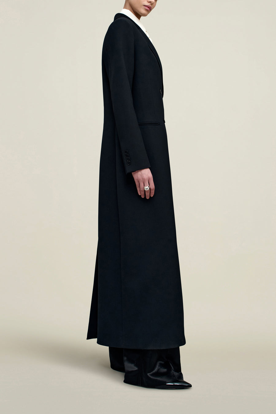 Palmer Coat in Sergeant Twill Combo