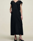 Sabel Cocoon Dress in Chiffon Gazar Combo