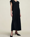 Sabel Cocoon Dress in Chiffon Gazar Combo