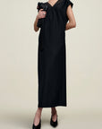 Sabel Cocoon Dress in Chiffon Gazar Combo
