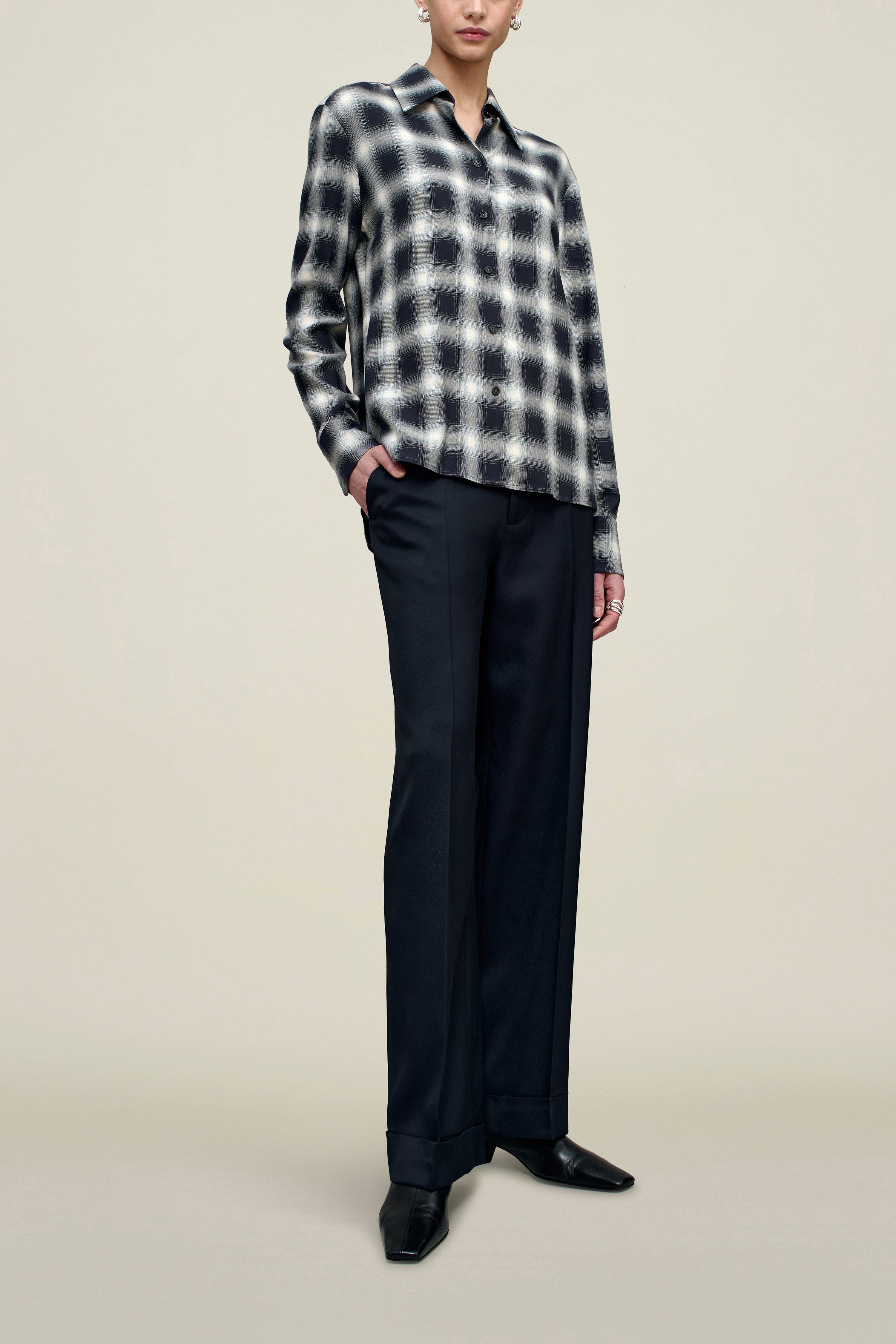 Octavia Blouse in Airbrush Flannel