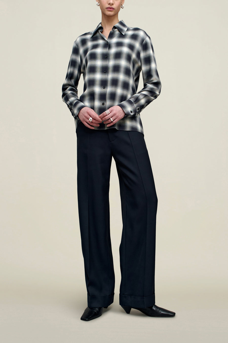 Octavia Blouse in Airbush Flannel