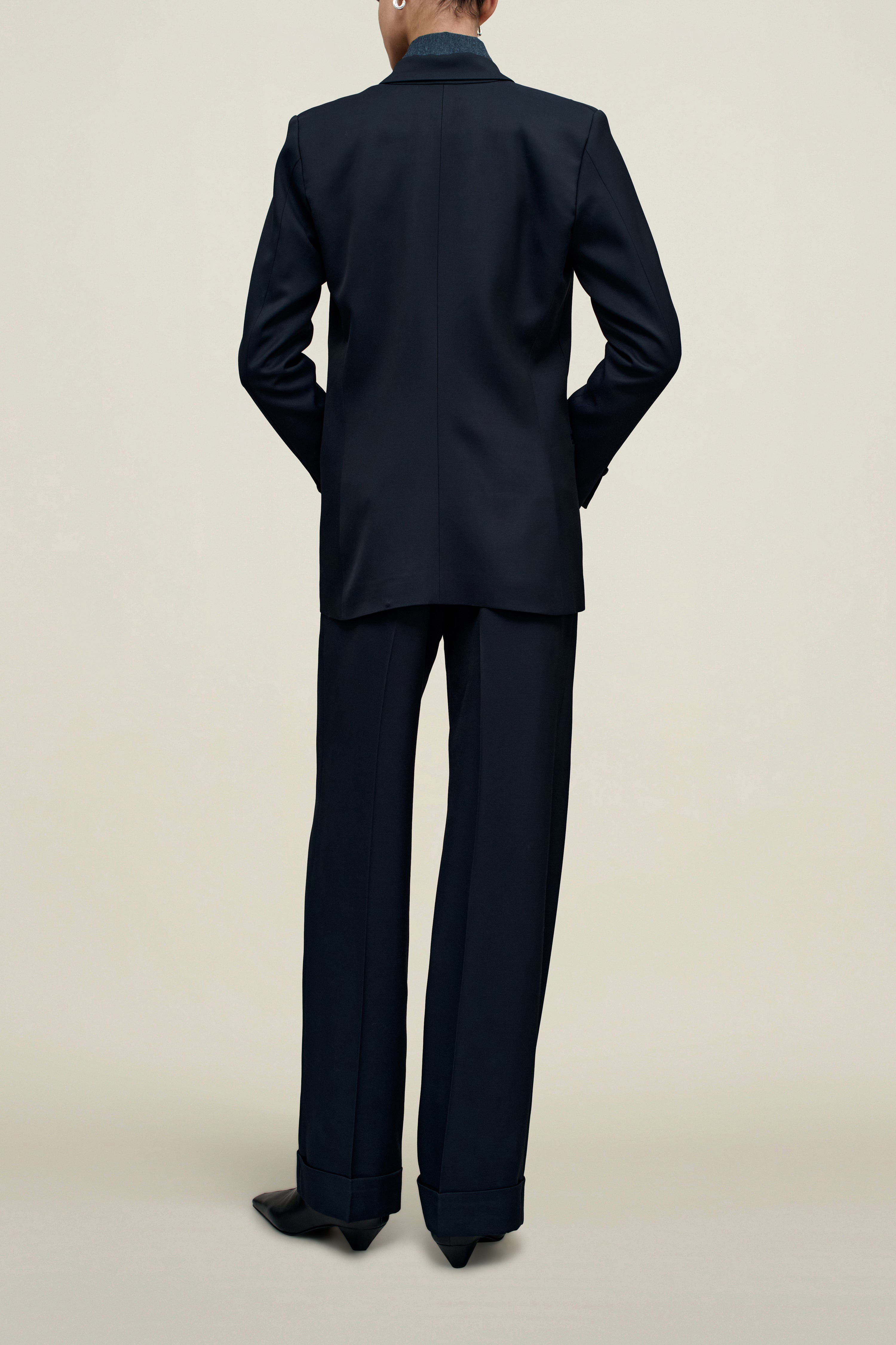 Carmen Double Breasted Blazer in Heavy Twill