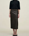 Emilee Pencil Skirt in Lambskin